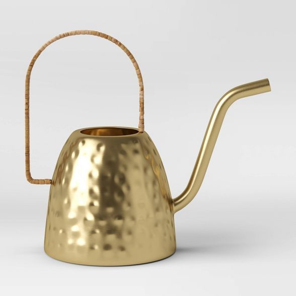 Small Iron Watering Can Gold - Opalhouse™ | Target