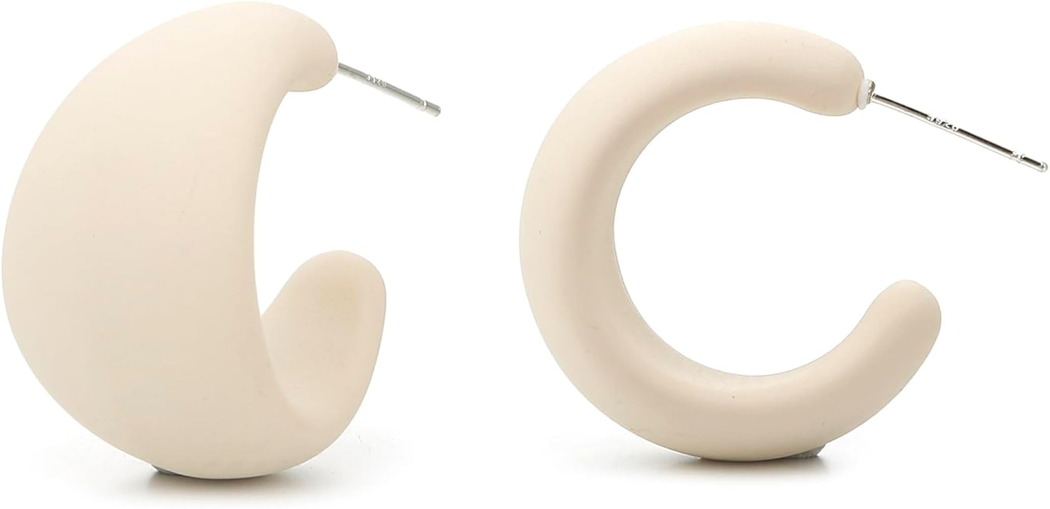 Acrylic Small Round Hoop Earrings, Lightweight Open Hoops Candy Color Hoop Earrings for Women | Amazon (US)