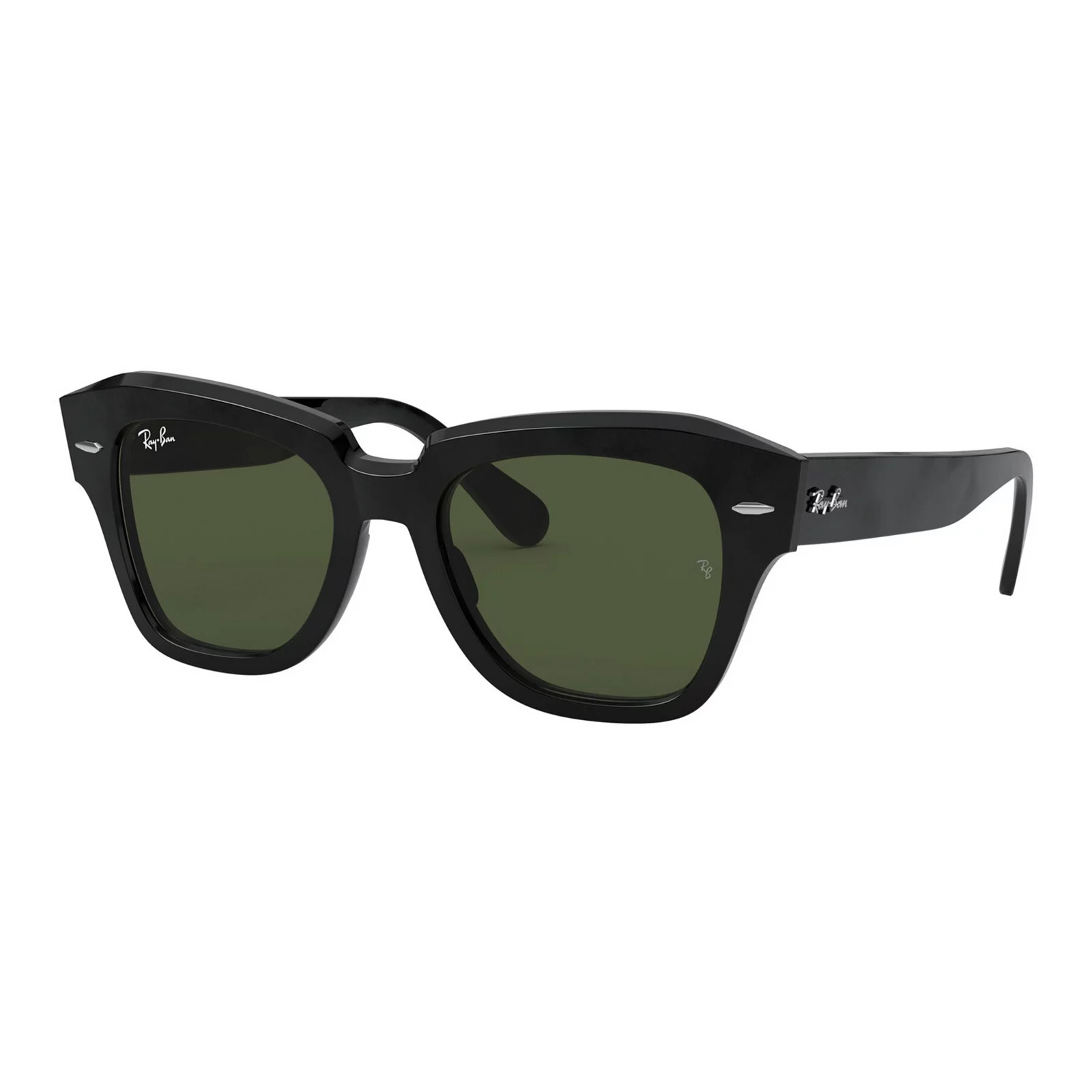 Women's Ray-Ban RB2186 State Street Square Frame Sunglasses, Black | Kohl's