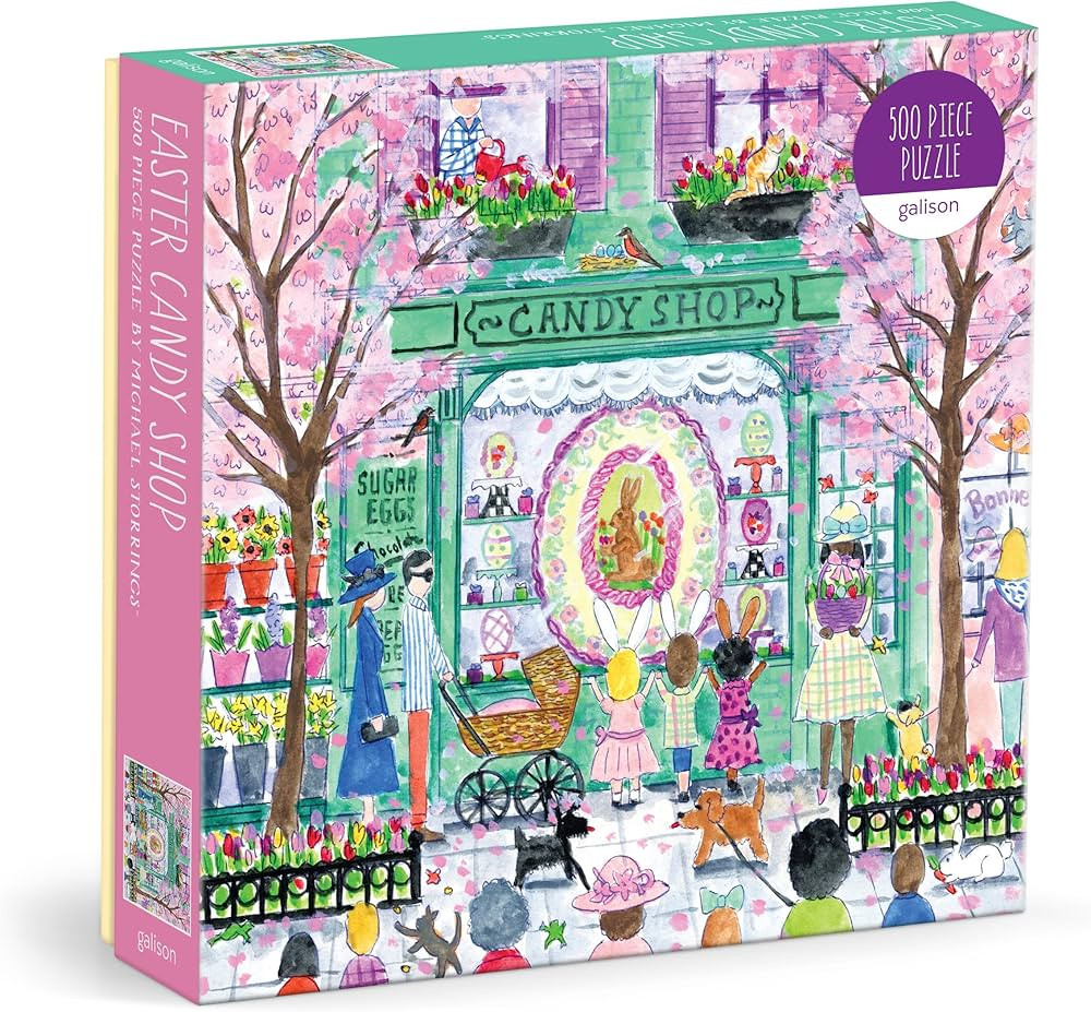 Galison Easter Candy Shop – 500 Piece Michael Storrings Jigsaw Puzzle Featuring Beautiful Artwo... | Amazon (US)