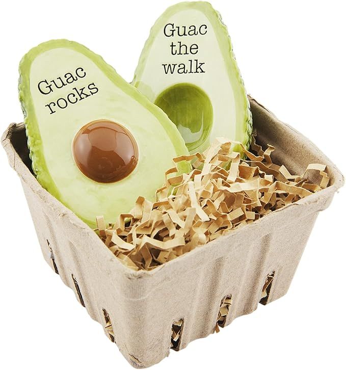 Mud Pie 40250093 Cuacamole Salt And Pepper Shakers, Green 3 1/4" x 2 1/2", Greem | Amazon (US)