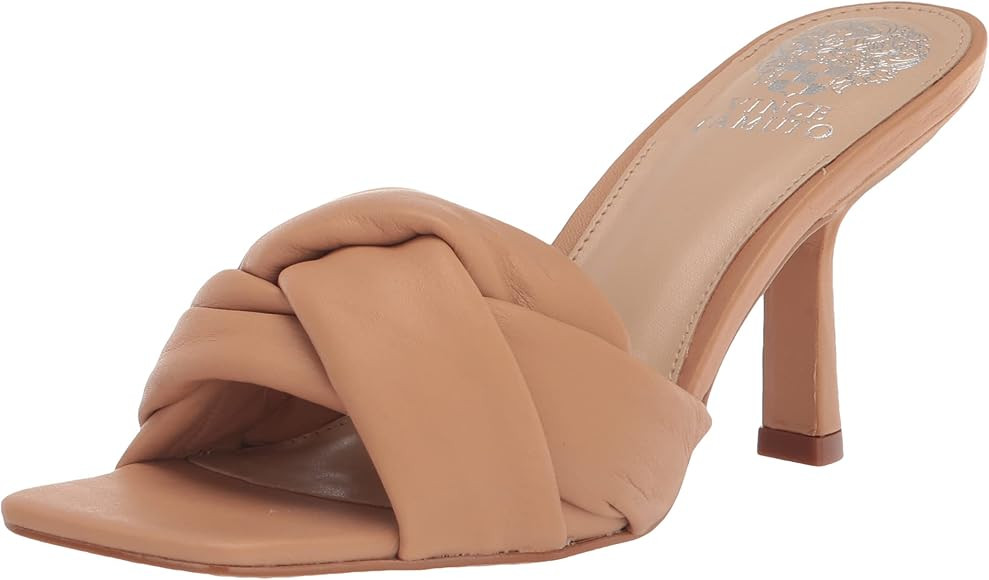 Vince Camuto Women's Joieana Puffy Strap Dress Mule Heeled Sandal | Amazon (US)