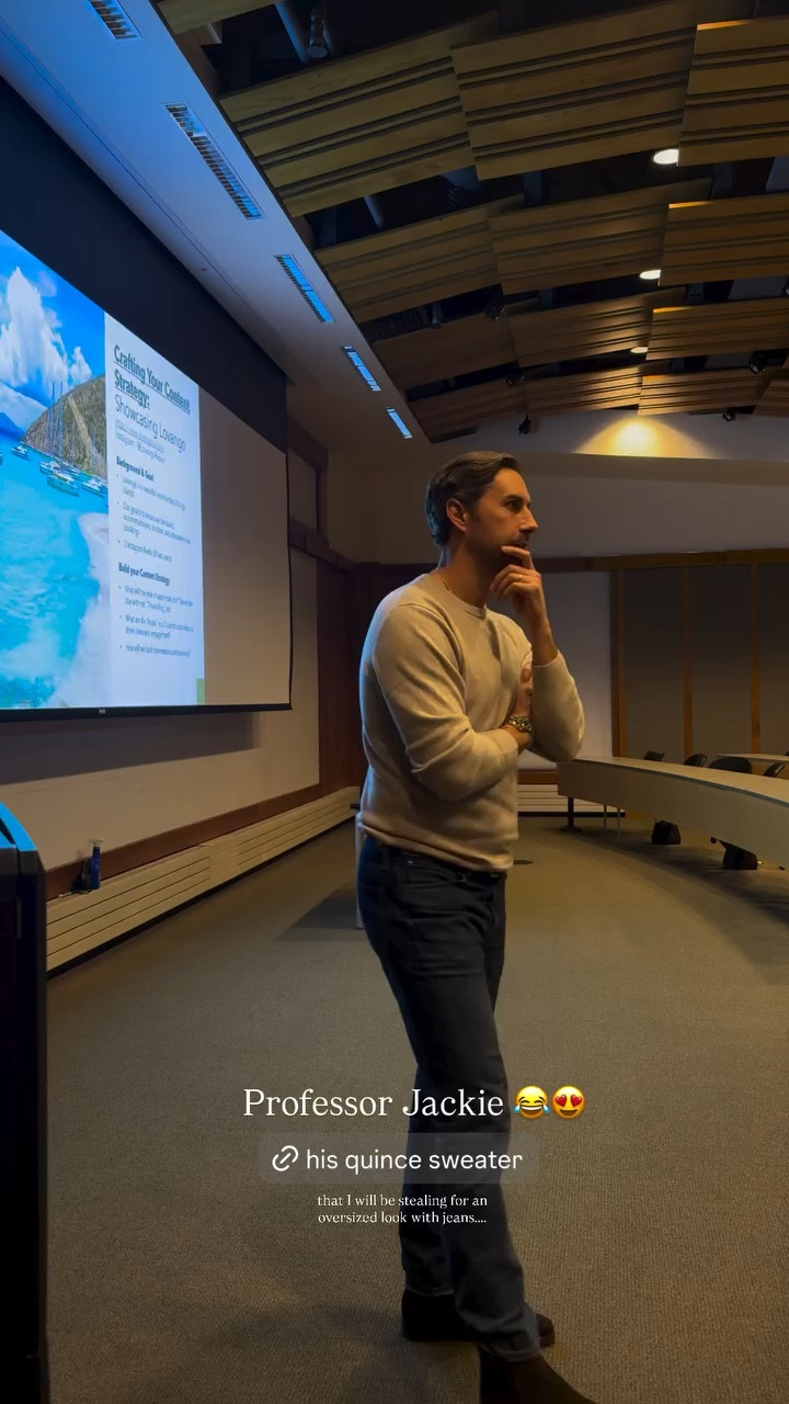 Professor Jackie in his Quince sweater that I will  be stealing for an oversized look with jeans...

#LTKMens #LTKSeasonal #LTKootd