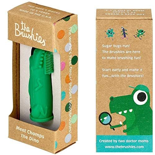 The Brushies Baby & Toddler Toothbrush, Chomps The Dino | Amazon (US)