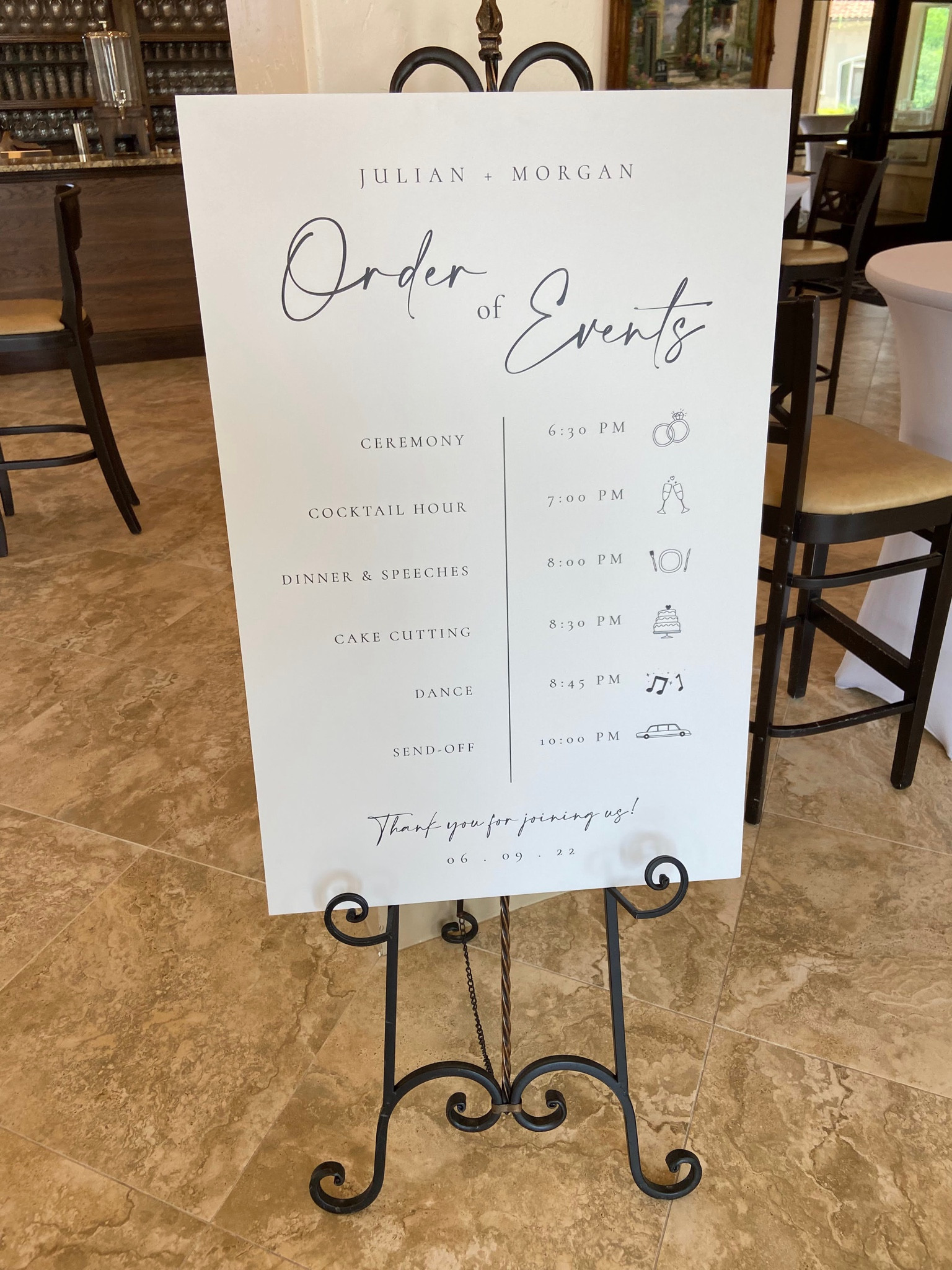 Wedding Order of Events Sign 🤍

#LTKFind #LTKSale #LTKwedding