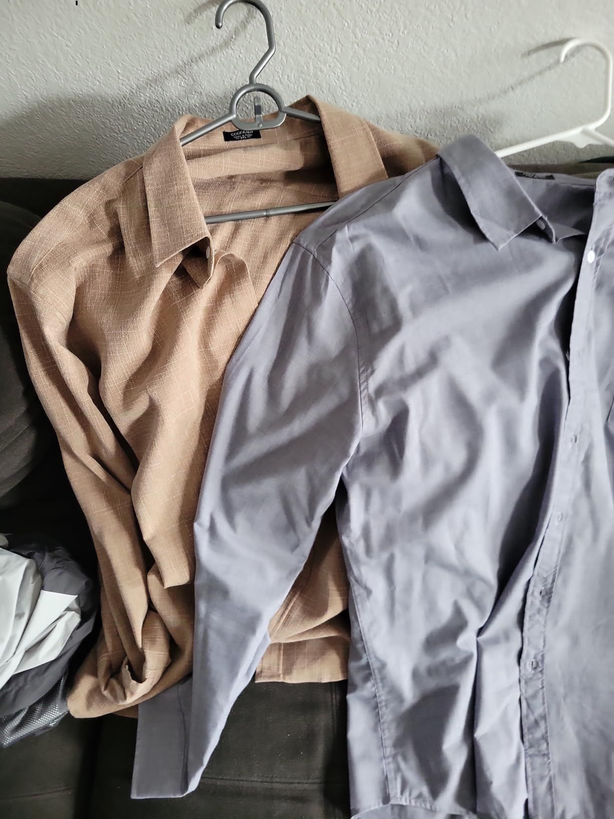 COOFANDY Men's Casual Button Down Shirt Long Sleeve Linen Chambray Shirt | Amazon (US)