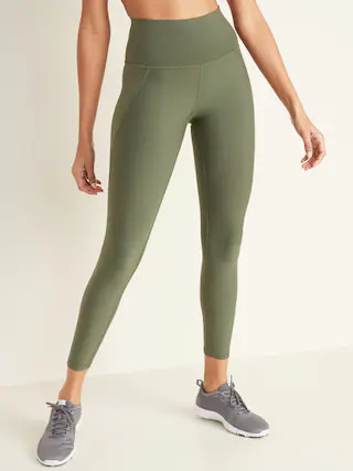 High-Waisted Elevate Built-In Sculpt 7/8-Length Compression Leggings For Women | Old Navy (US)
