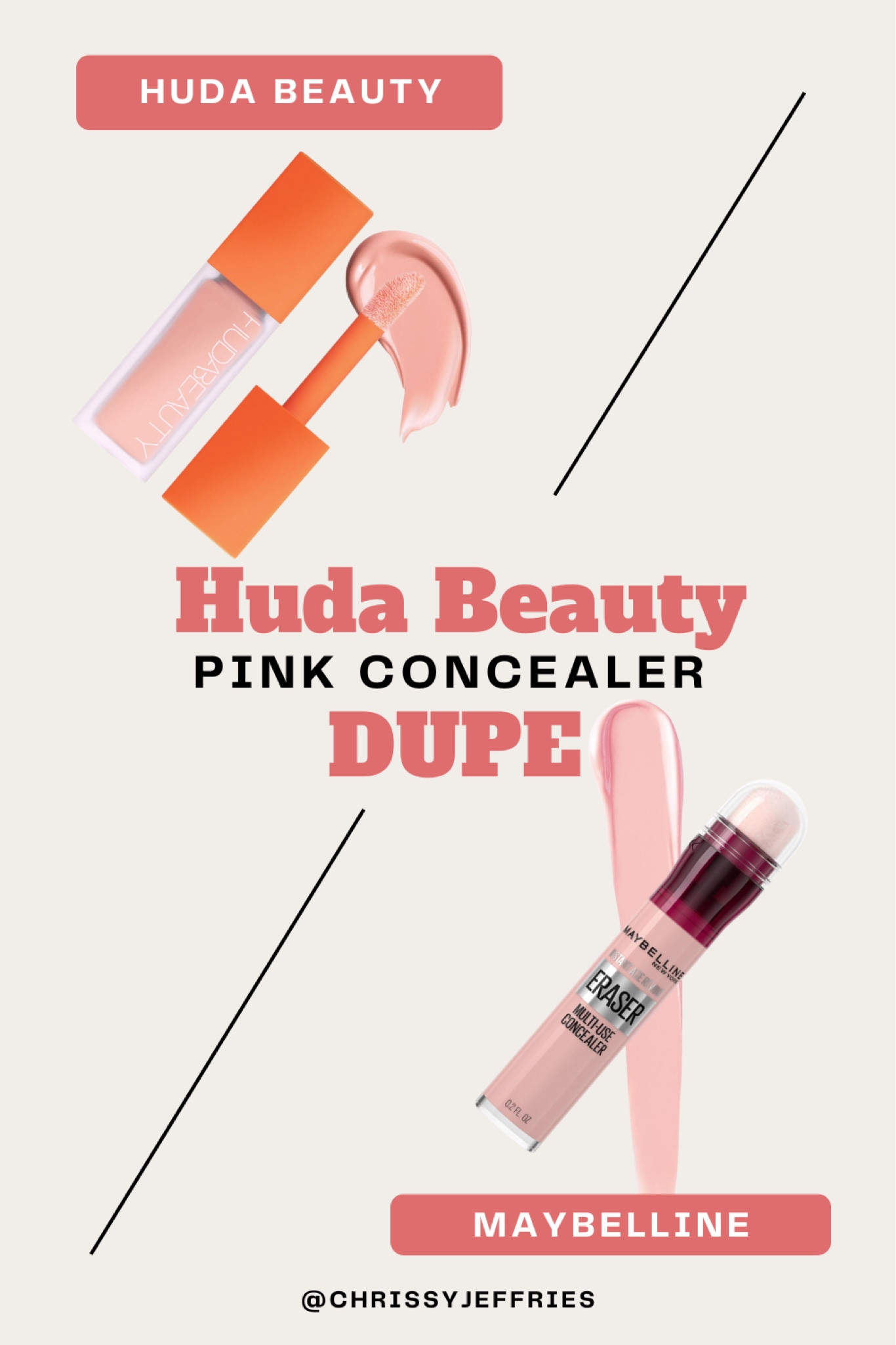This pink drugstore dupe blew me away! If you like the Huda Beauty pink concealer you need to try this dupe! 

#drugstoredupe #makeupdupe #beautydupe #productdupe #affordablemakeup #drugstoremakeup

#LTKbeauty