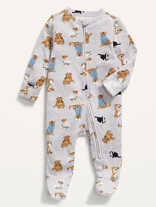 Matching Print Sleep & Play Footed Unisex One-Piece for Baby | Old Navy (CA)