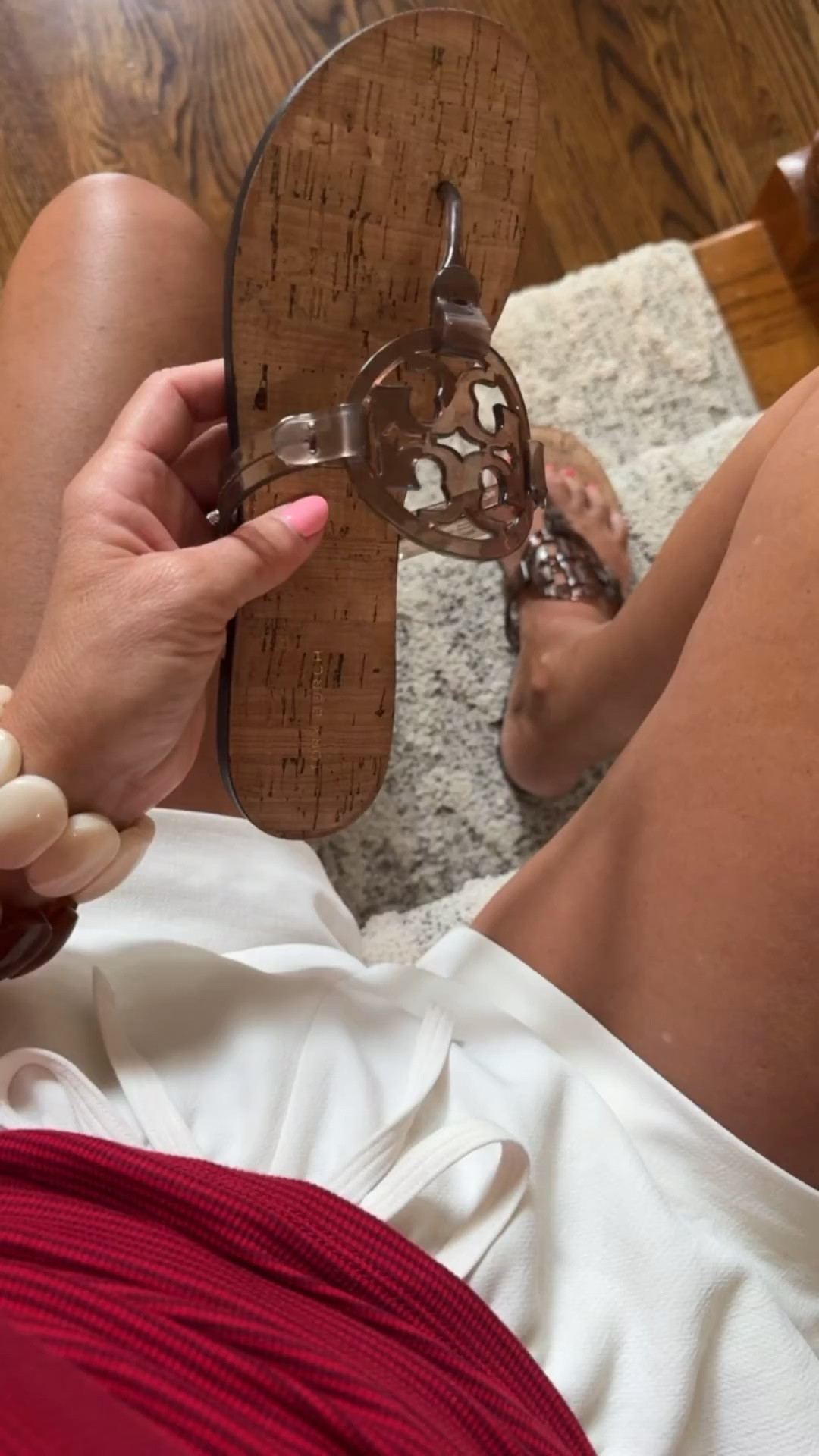 Summer sandal in this chic soft brown jelly. Love the cork bottom 
TTS

#LTKootd #LTKOver40 #LTKmomlife