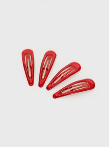 Felipe Hair Clip Pack Red | Princess Polly AU