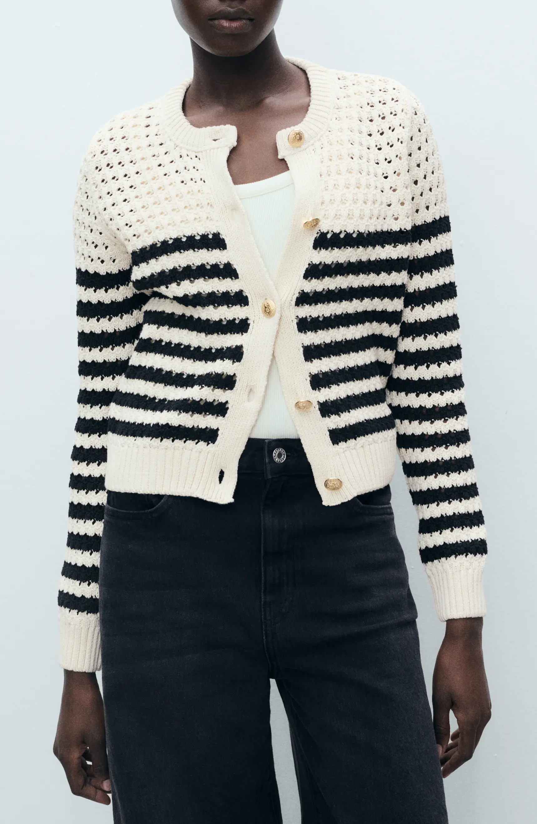 Stripe Openwork Cardigan | Nordstrom