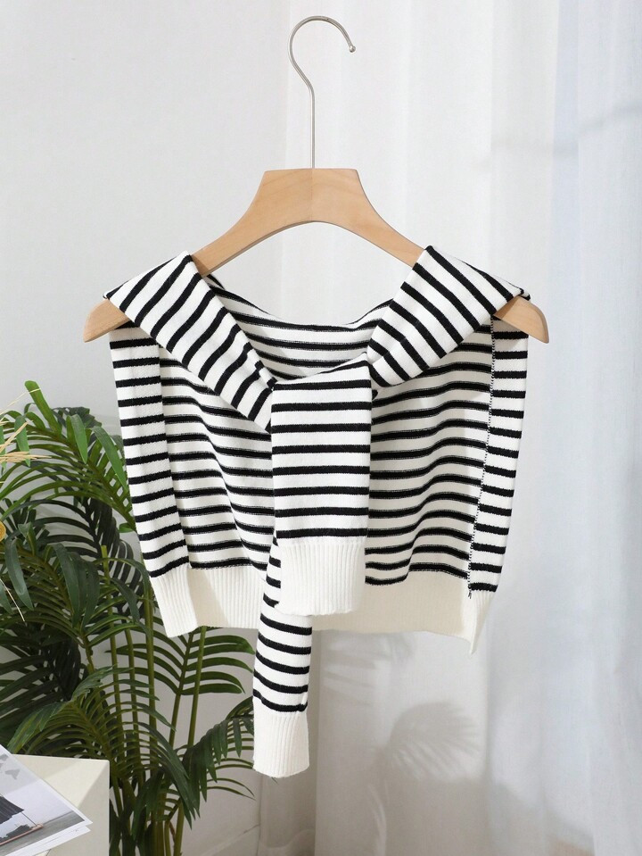 DAZY Striped Knit Shawl | SHEIN