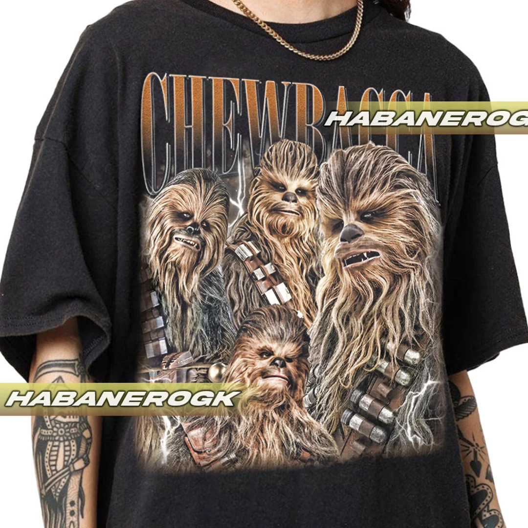 Limited Chewbacca Vintage T-shirt, Gift for Women and Man Unisex T-shirt - Etsy | Etsy (US)