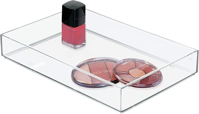 iDesign Clarity Plastic Drawer Organizer, Storage Container for Cosmetics, Makeup, and Accessorie... | Amazon (US)