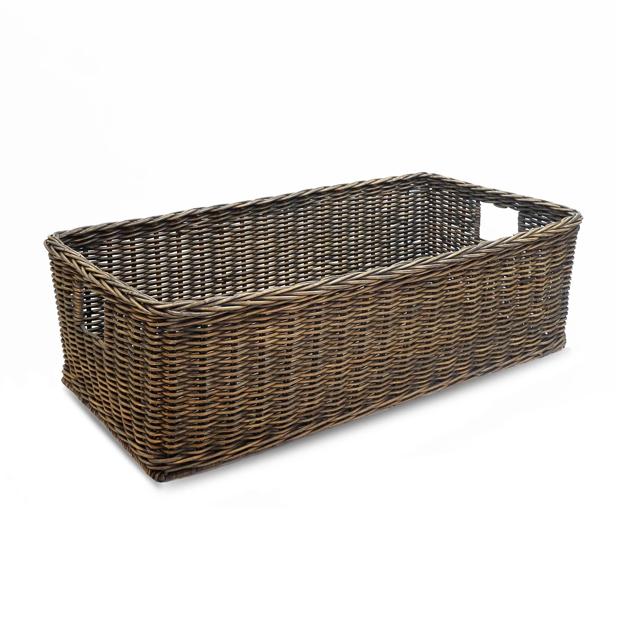 Long Low Wicker Basket | The Basket Lady