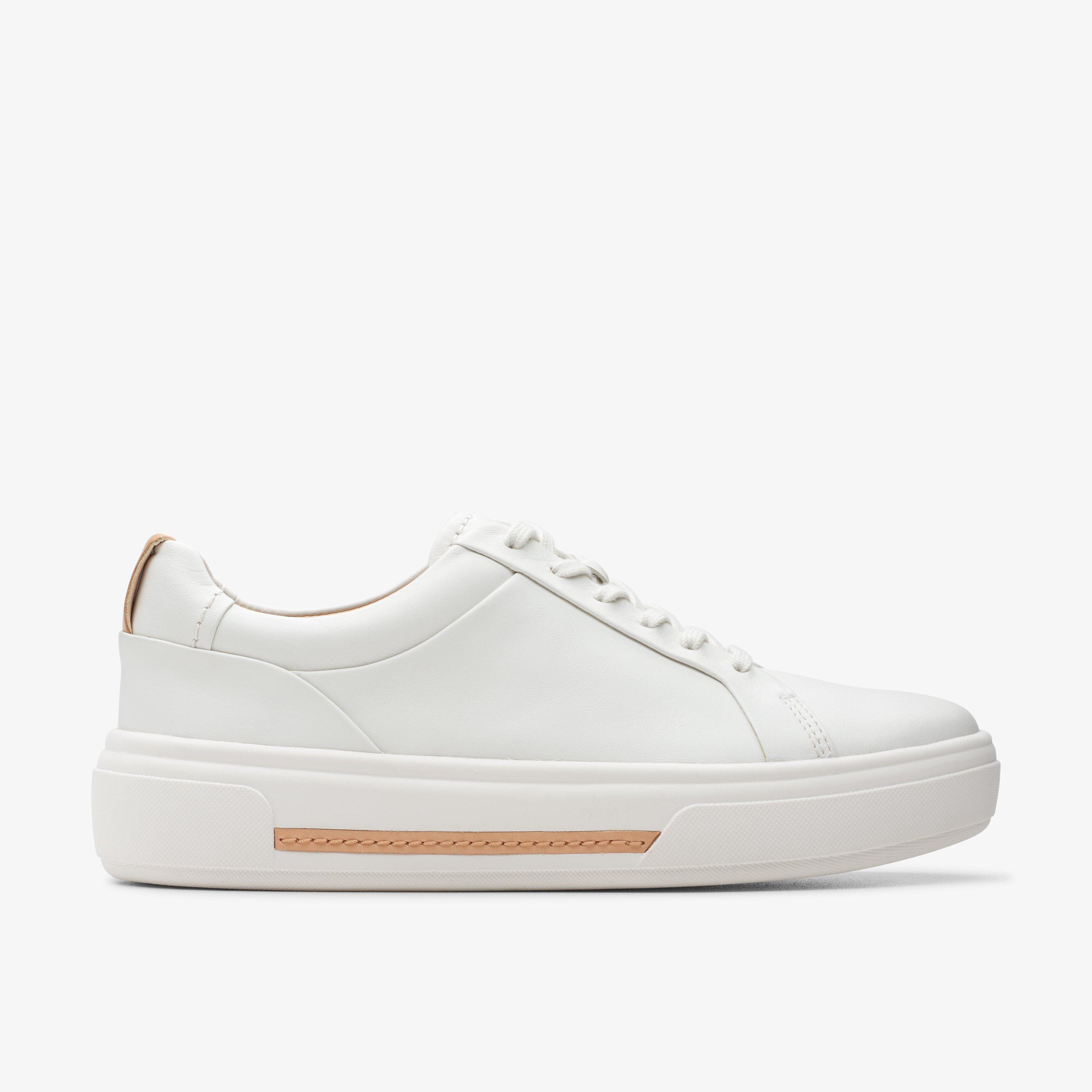 WOMENS Hollyhock Walk Off White Leather Sneakers | Clarks US | Clarks (US)