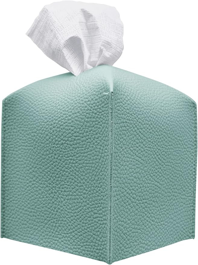 Carrotez Tissue Box Cover, [Refined] Modern PU Leather Square Tissue Box Holder - Decorative Hold... | Amazon (US)