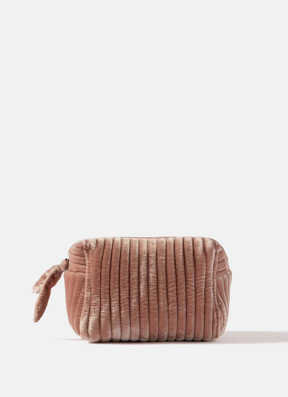 Pink Small Velvet Wash Bag | Mint Velvet