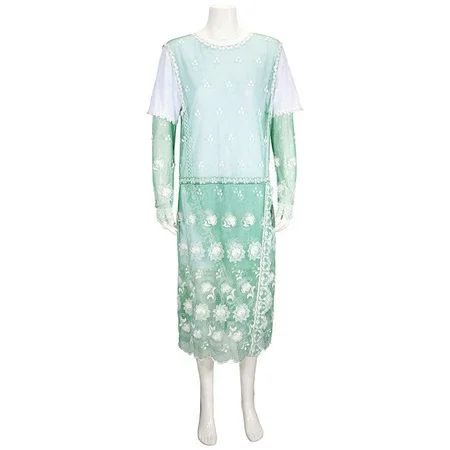 Burberry Green and White Embroidered Tulle Dress, Brand Size 8 (US Size 6) | Walmart (US)