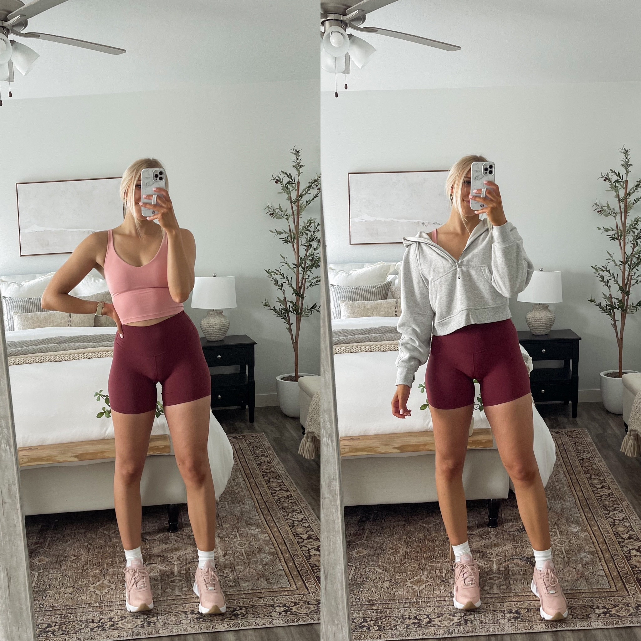 Lululemon gym fit!

Size 6 align tank
Size 4 align shorts (6 inch)
Size XS/S scuba hoodie
Nike RYZs

#LTKfit #LTKshoecrush #LTKunder100