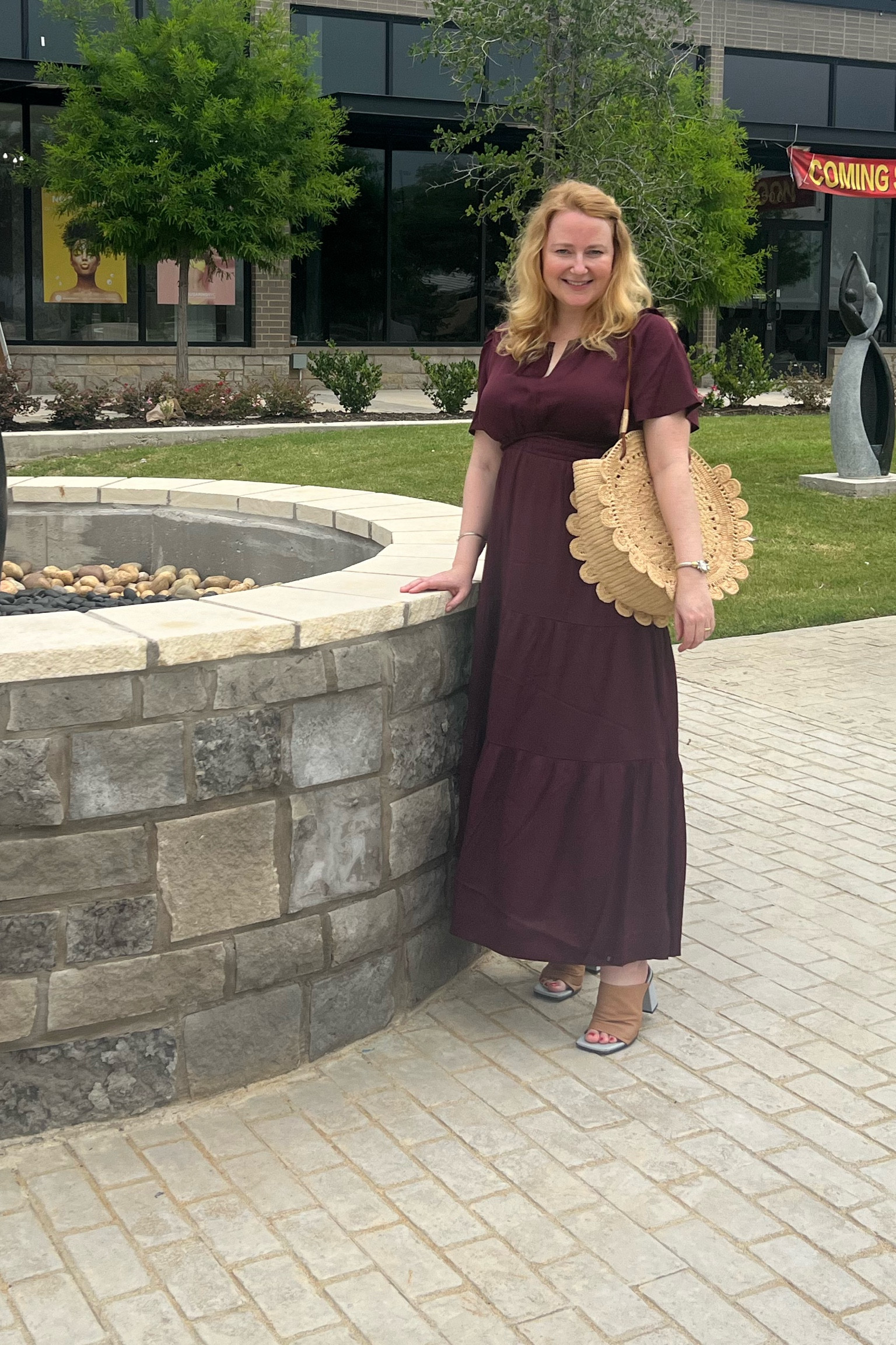 Summer in the city 
Silk maxi dress (size L)
Raffia bag


#LTKSeasonal #LTKStyleTip #LTKMidsize