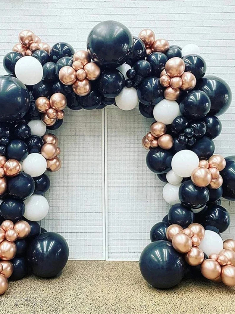 159pcs Matte Black Champagne Balloon Garland Arch Kit, Baby Shower Balloon Arch, Graduation Anniv... | Etsy (US)