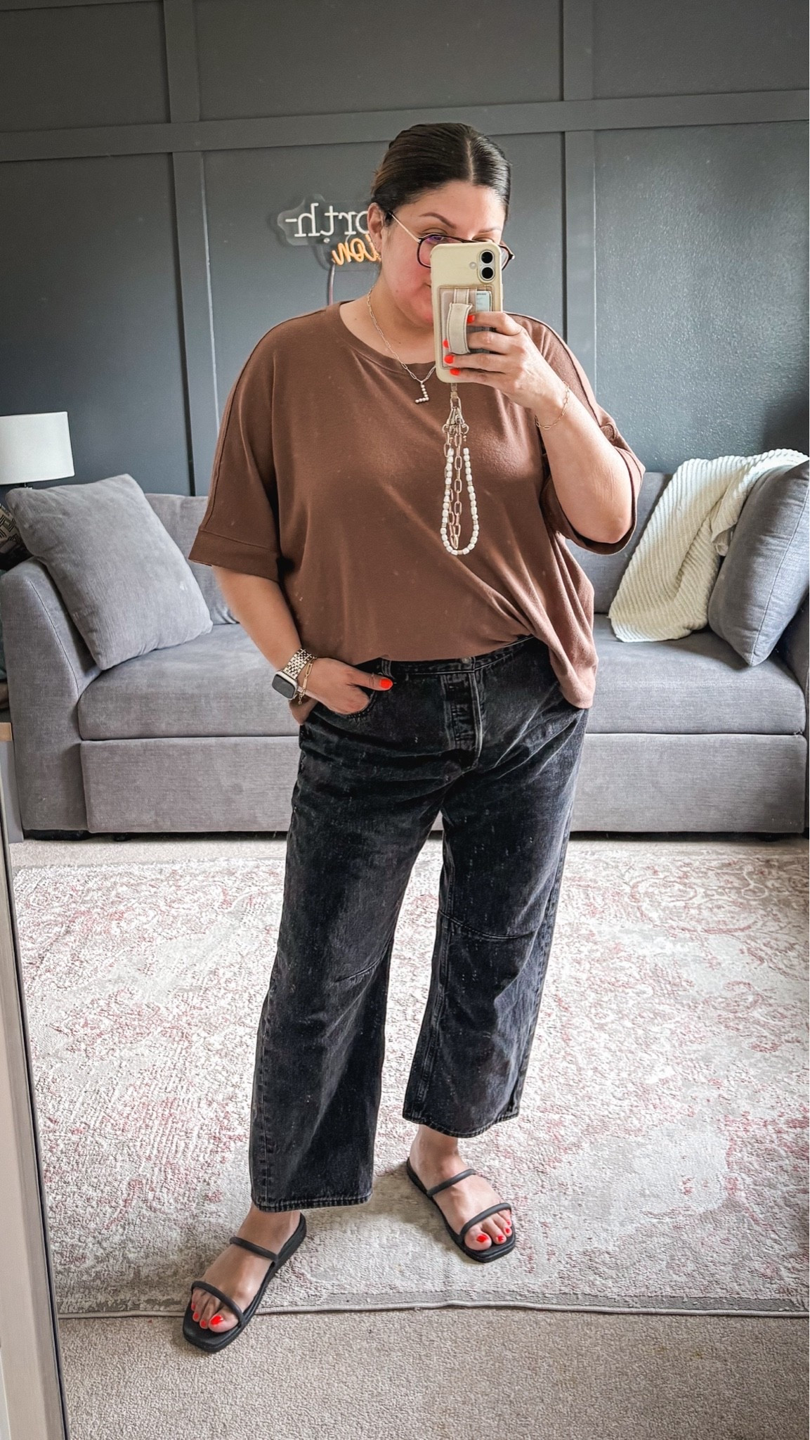 Today’s easy ootd:
Amazon tee - XL
Madewell barrel jeans - 32
Croc sandals

#LTKootd #LTKOver40 #LTKMidsize