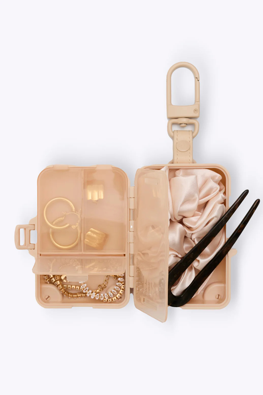 BÉIS 'The Micro Roller Charm' in Maple - Mini Luggage Charm for Cards & Chapstick | BEIS