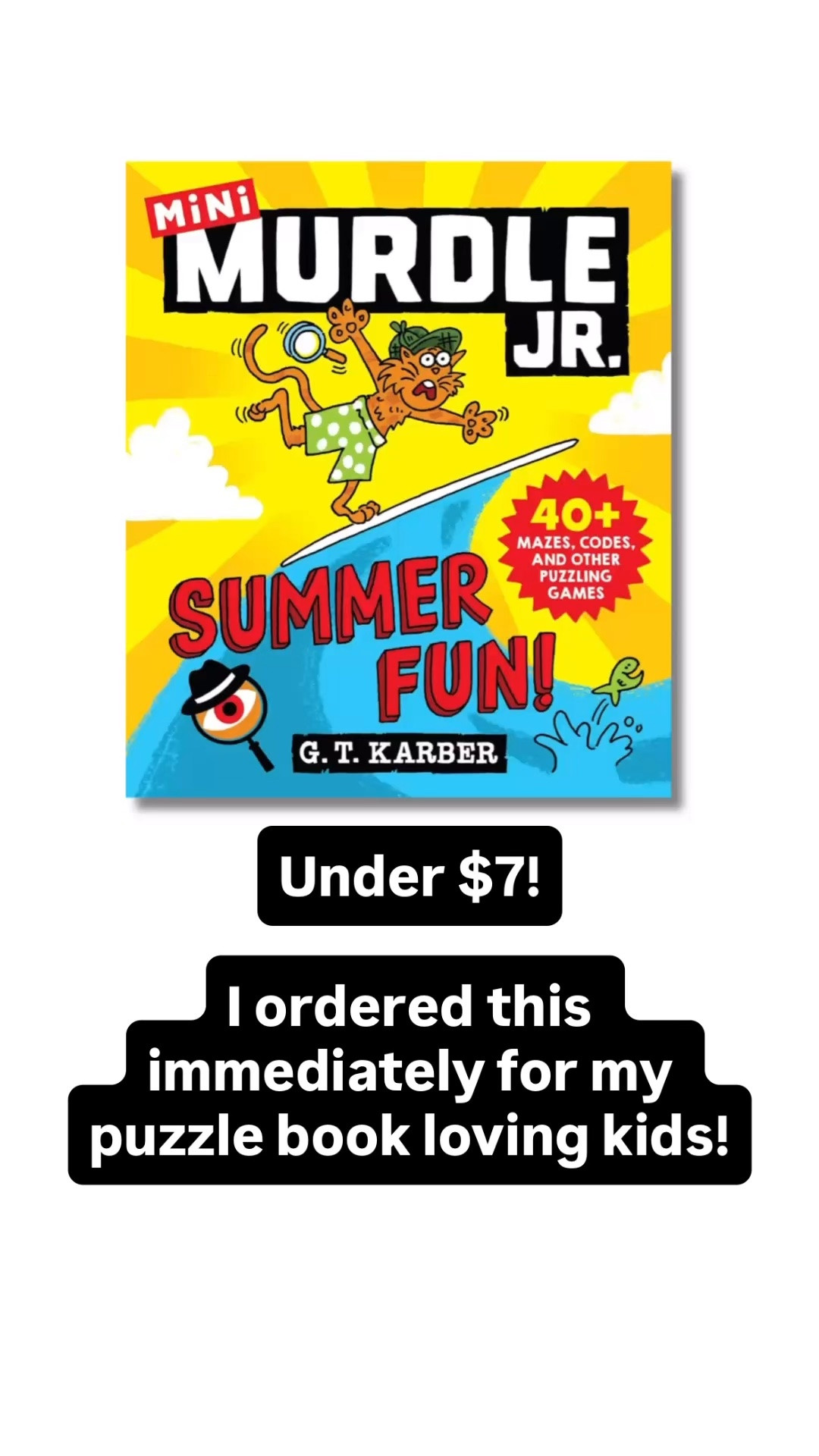 I hadn’t seen this before but I ordered it immediately! My kids love puzzle books and this one is under $7 right now!

Would be perfect for road trips, summer travel, or just time at home.

#LTKKids