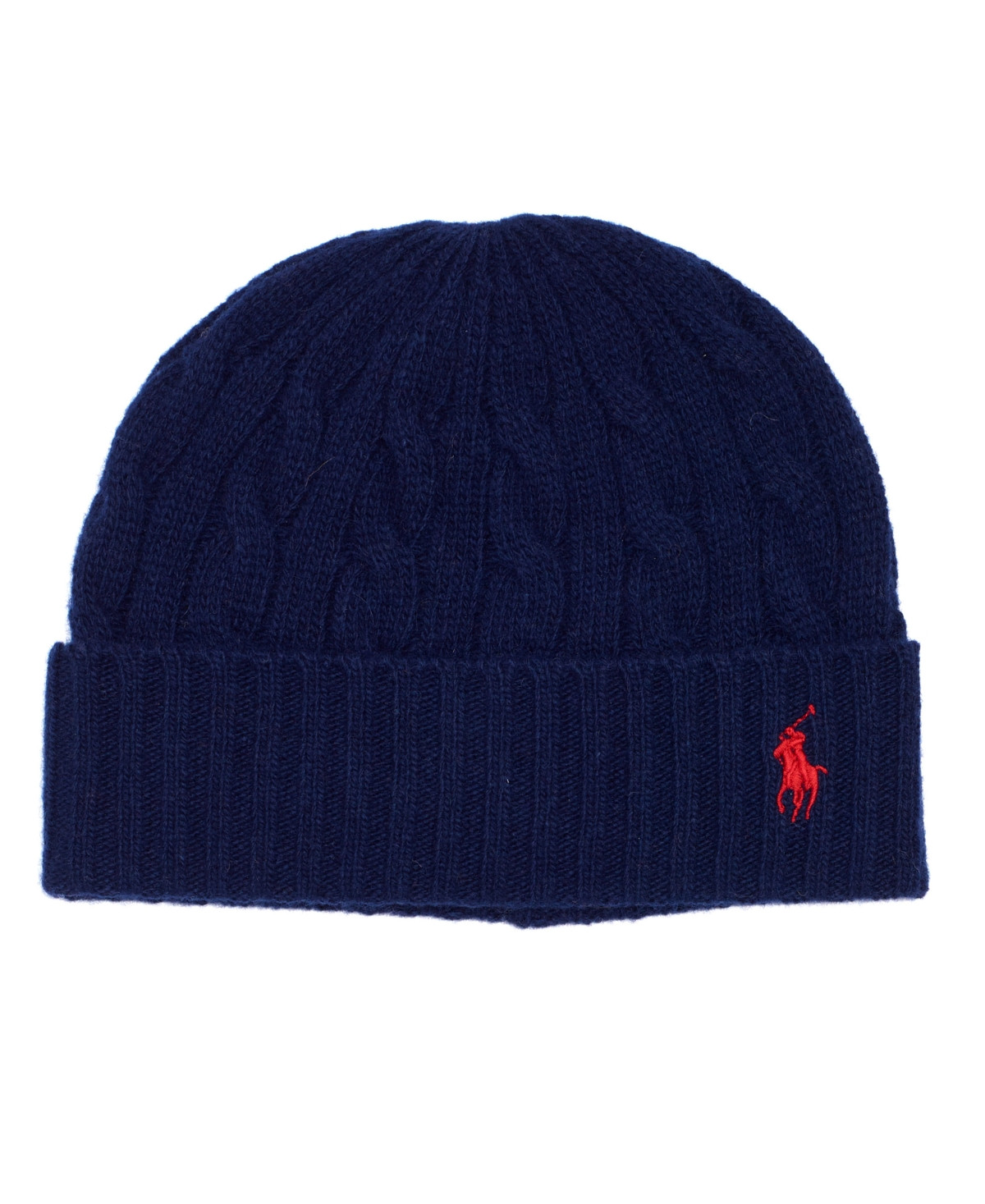 Polo Ralph Lauren Men's Classic Cable-Knit Beanie - Navy | Macy's