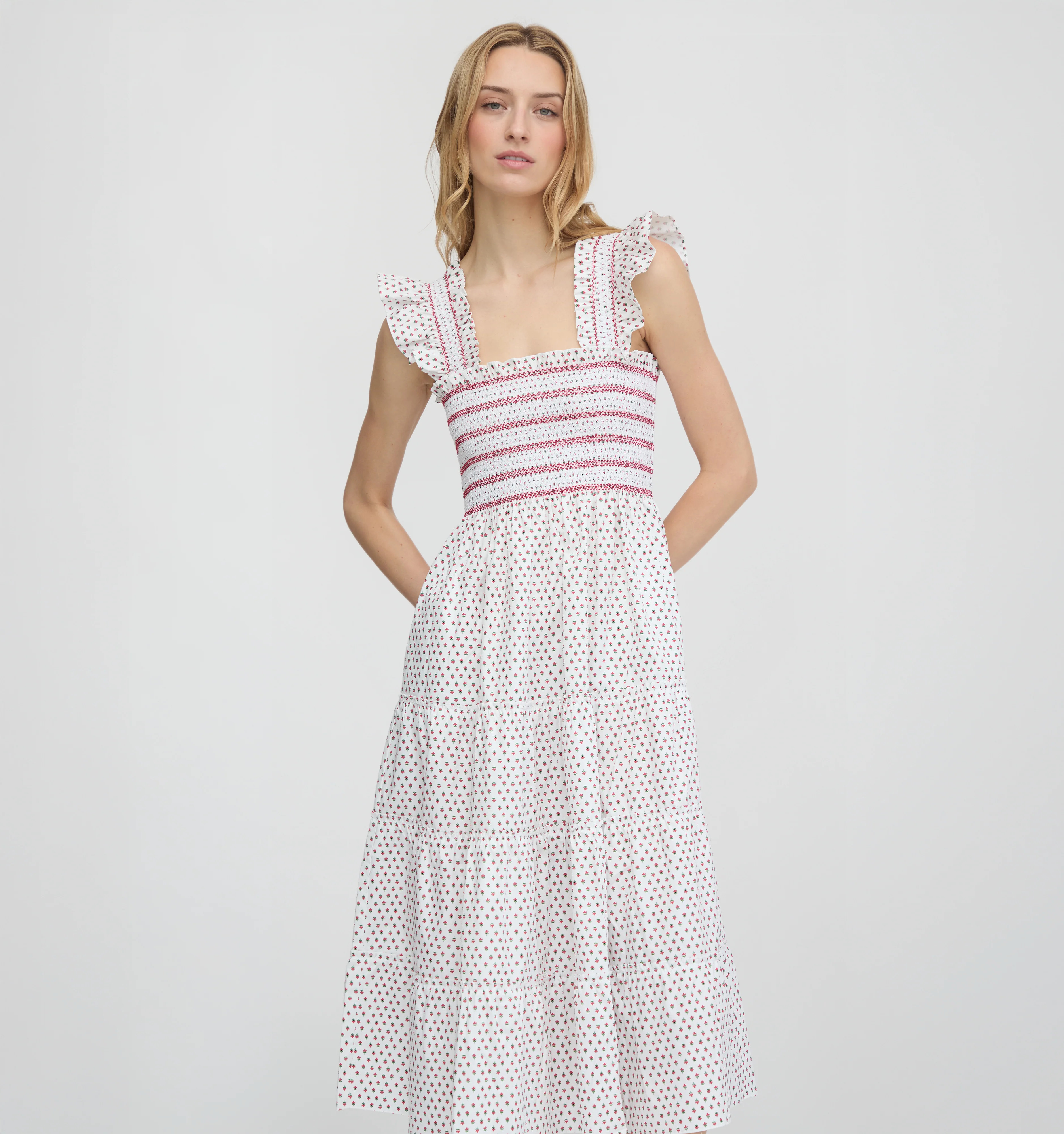 The Ellie Nap Dress | White Poppy Half Drop / L | ® | Hill House Home | Hill House Home US