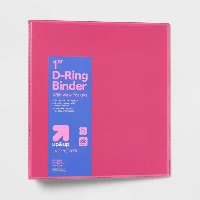 1" 3 Ring Binder Clear View - up&up™ | Target