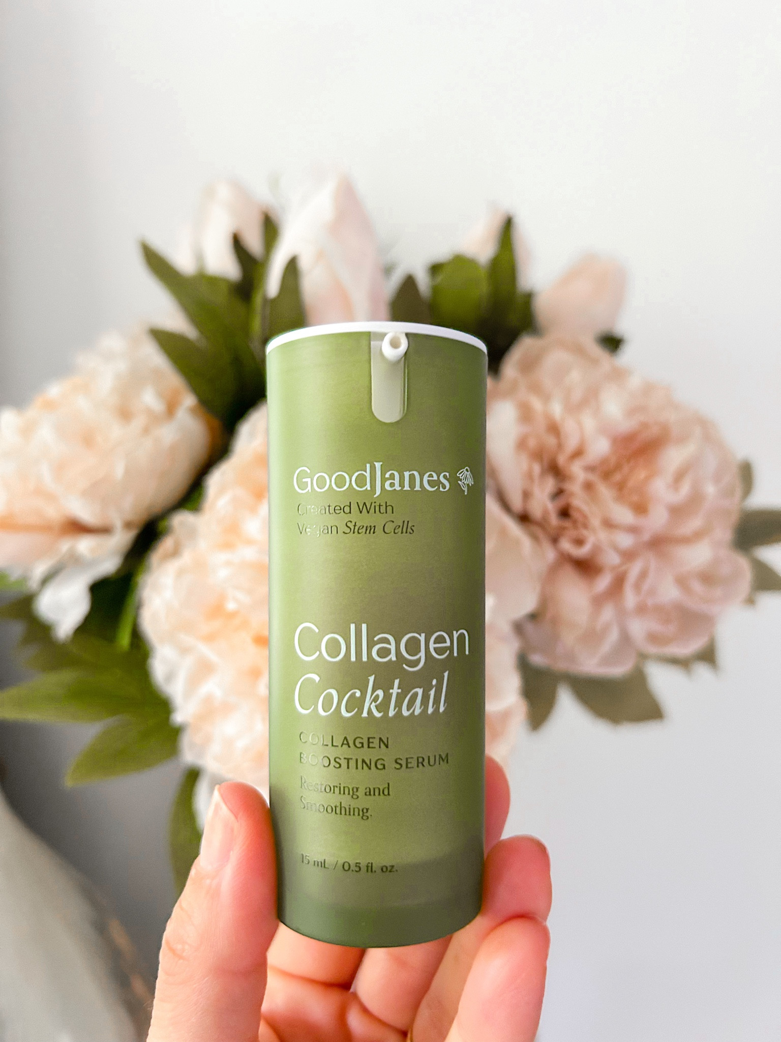 This Good Janes collagen cocktail serum has been the newest addition to my morning and night time skin care routine. It has advanced stem cell anti aging ingredients like vegan collagen, vitamin C, peptides & antioxidants. It’s lightweight & makes my skin feel so soft and radiant. Use code EmilyM20 for 20% off your entire order

#LTKBeauty #LTKOver40 #LTKFindsUnder100