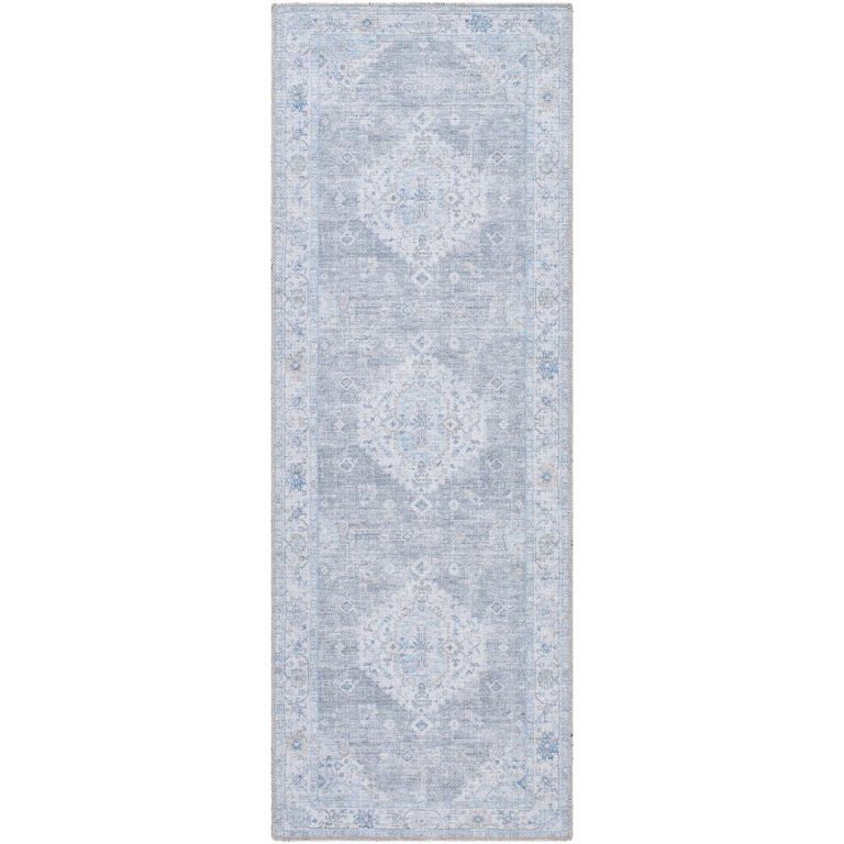 My Texas House Everyday Living Gemma Traditional Medallion Indoor Washable Runner Rug - Walmart.c... | Walmart (US)