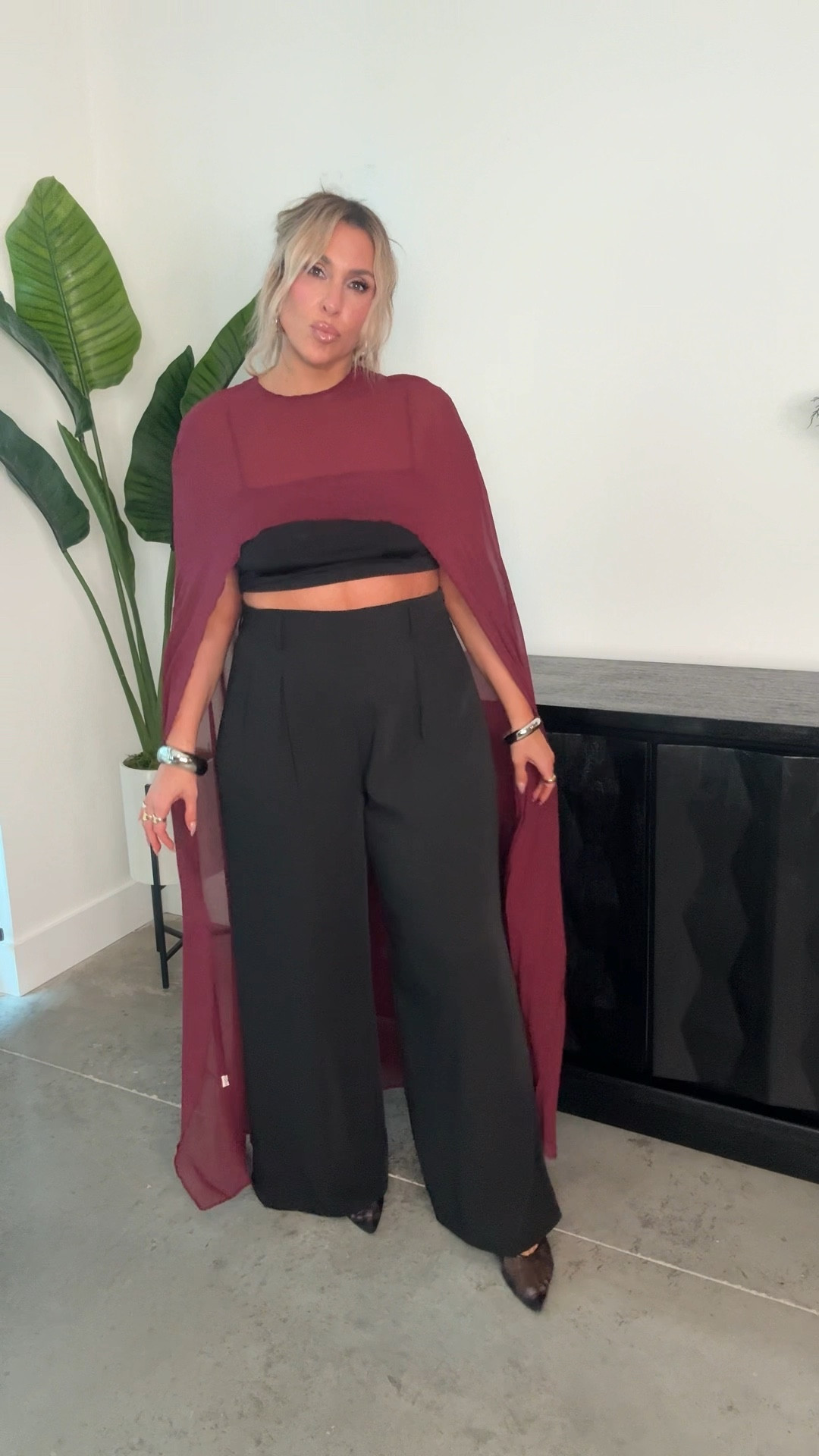 
Black trousers X Long 
black tank L
poncho one size 

#LTKMidsize #LTKValentine

#LTKootd

#LTKValentine #LTKgrwm #LTKMidsize