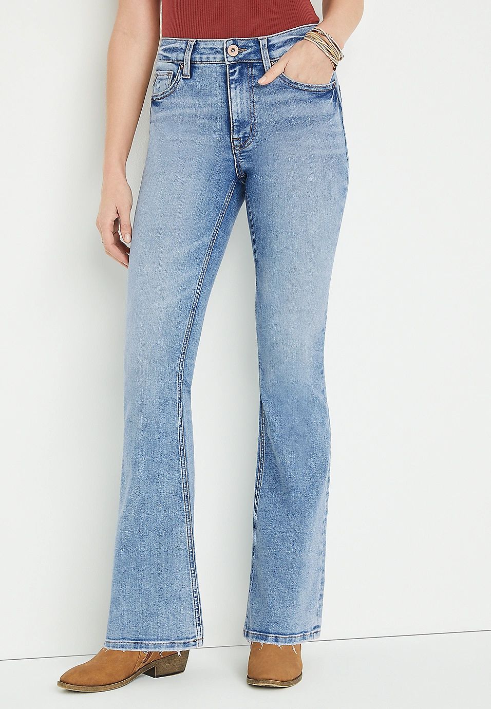 edgely™ Flare High Rise Jean | Maurices