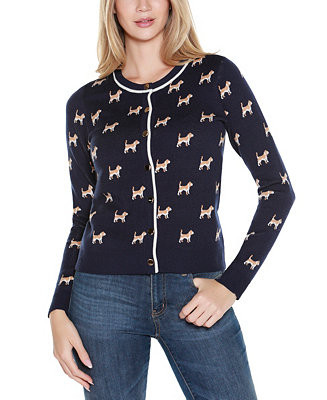 Belldini Women's Fetch-ing Fun Cardigan Sweater - Macy's | Macy's