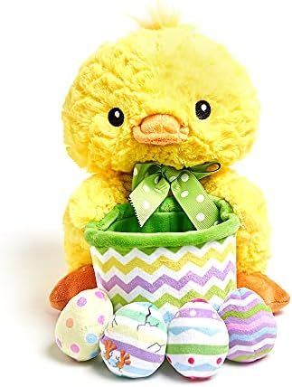 Cuddle Barn - Basket of Eggs - Chick | Animated Easter Stuffed Animal Plush Toy Chick Holds Basket o | Amazon (US)