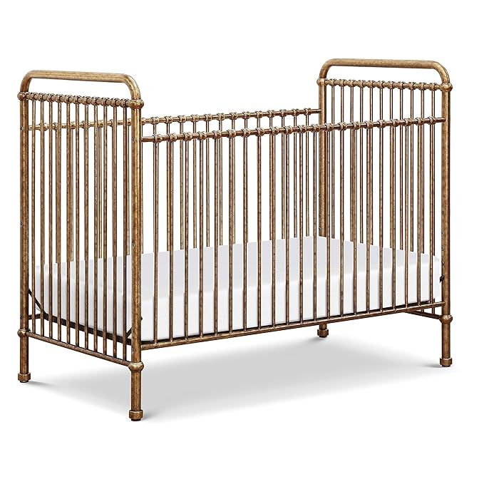Million Dollar Baby Classic Abigail 3-in-1 Convertible Metal Crib in Vintage Gold, Greenguard Gol... | Amazon (US)