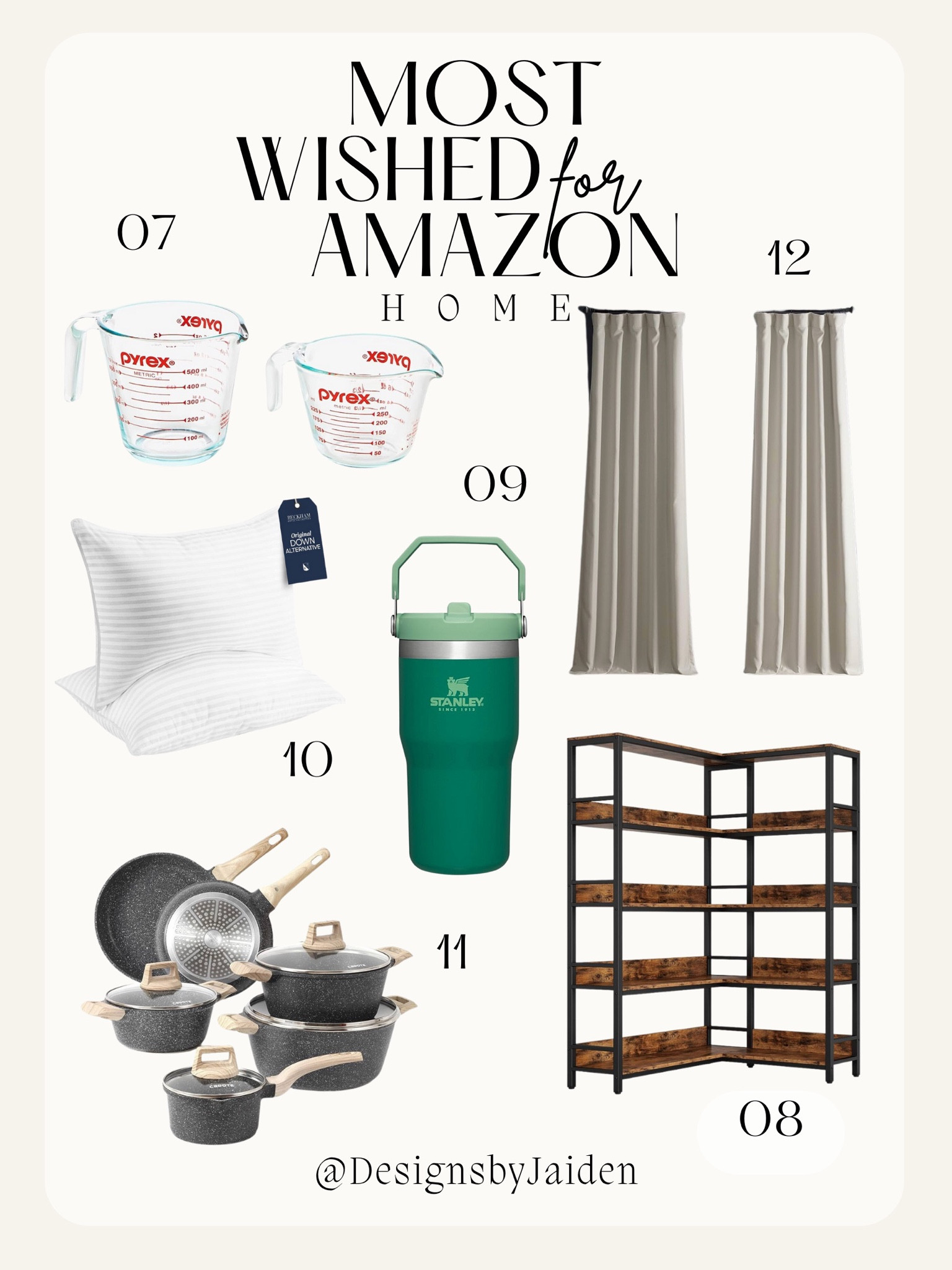 Amazon’s Top 100 Most Wished for Home Items ☁️ These are amazing gift ideas for homebody in your life…or yourself 🤪 Click below to shop!! ✨
Amazon most wished for, Amazon best sellers, Amazon beauty finds, amazon gift guide, Amazon gift ideas, beauty gifts, makeup routine, back to school makeup routine, school makeup routine,  amazon must haves, Amazon favorites, amazon clothes, jewelry, Christmas gifts, Christmas gifts for her, vacation, travel, that girl, clean girl, must haves, favorites, jewelry must haves, jewelry favorites, necklaces, earrings, gift sets, sets, hair, hair tools, activewear, gifts for teens, gifts for teen girls, birthday gifts ideas, creative birthday gifts, cute gifts for friends, bff gifts, gifts for best friend, gift, cute gift, bestie gifts, best friend gifts for birthday, jewelry aesthetic, gifts for boyfriend, trendy necklace, trendy accessories, makeup, lip liner, lip stain, lip products, viral, tiktok viral, ulta, ulta gifts, Christmas gifts, Valentine’s Day gifts, stocking stuffers, gifts for her, beauty gifts, makeup routine, makeup tutorial, school makeup, school outfits, work makeup, long lasting makeup, natural makeup, skincare, skincare routine, perfume, travel bag, travel essentials, travel must haves, Christmas, stocking stuffers, beauty stocking stuffers, ulta, amazon finds, living room, bedroom, jeans, fall outfit, Halloween, Black Friday, prime day, amazon prime day, prime day sale, wedding guest, moisturizer, eye cream, makeup bag, skincare favorites, nails, at home nails, gel nails, gel nails at home, nail polish, Stanley cup, tumblr cup, sheets, bedding, comforter, carpet cleaner, vacuum, mop, living room,
Side table, dresser, cup, curtains, pans, pan set, kitchen, kitchen mixer, mixer, croc pot, containers, kitchen organizer, kitchen containers, towels, appliances, kitchen appliances, rugs, rug, bedroom, dining room #LTKSale 

#LTKxPrime #LTKstyletip #LTKHoliday #LTKhome #LTKbeauty #LTKU #LTKHalloween #LTKmidsize #LTKwedding #LTKover40 #LTKfindsunder50 #LTKworkwear #LTKCon #LTKVideo #LTKGiftGuide #LTKSeasonal