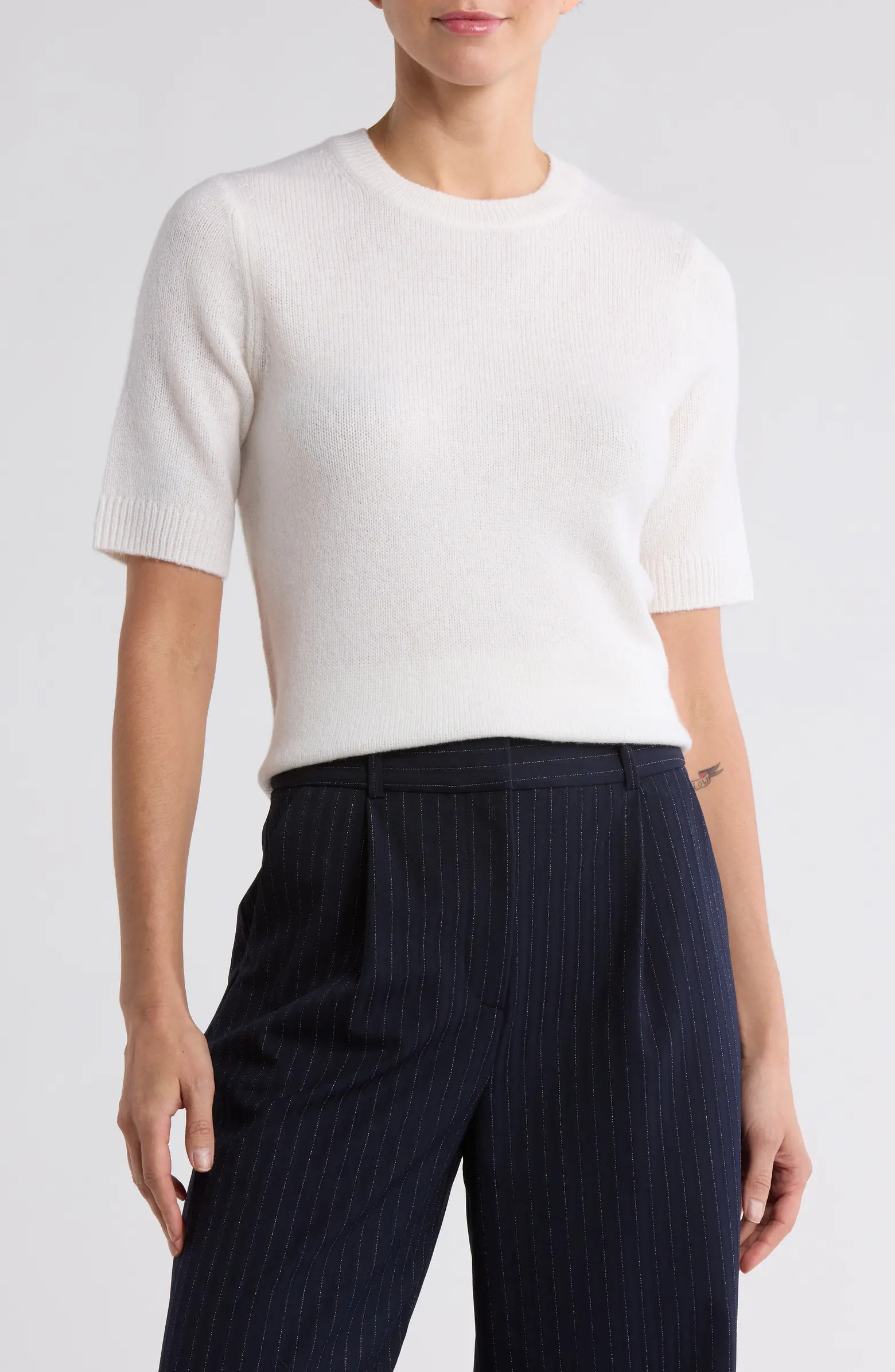 Vince Short Sleeve Wool & Cashmere Sweater | Nordstromrack | Nordstrom Rack