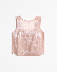 Sequin Shell Top | Abercrombie & Fitch (US)