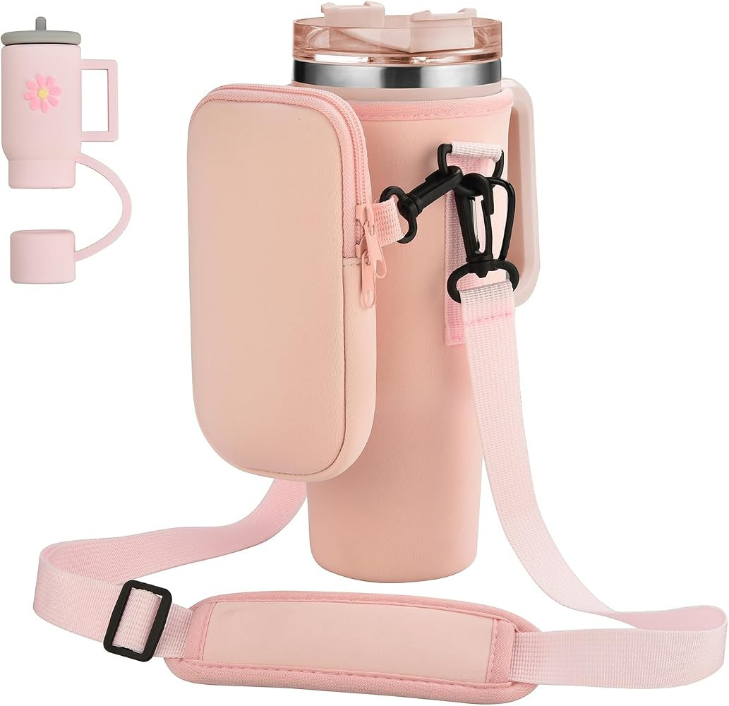 Yopria Water Bottle Carrier Bag Water Bottle Holder For 30/40oz Tumbler with Handle, Adjustable S... | Amazon (US)