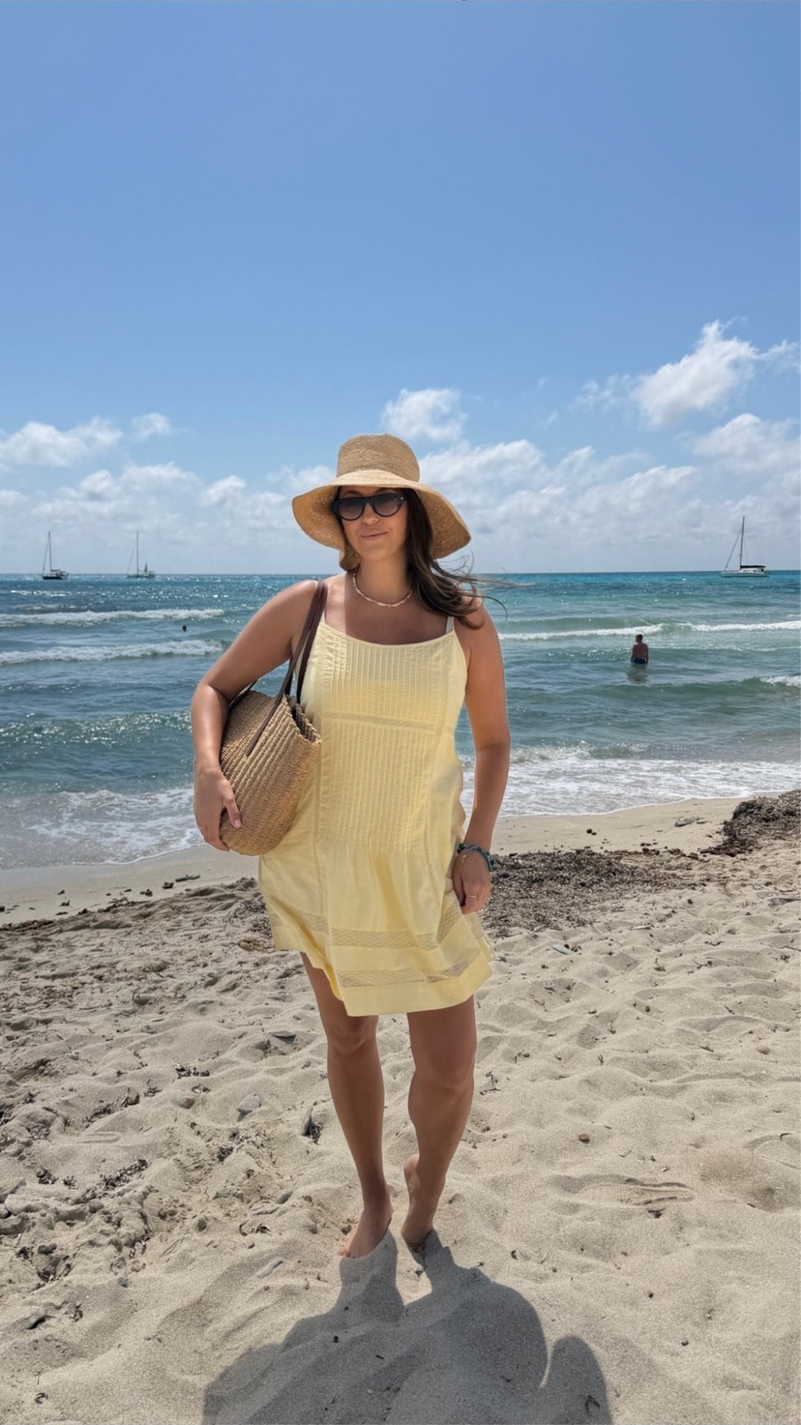 Yellow sundress for beach days

Yellow sundress, beach dress, vacation outfit, summer dress, resort wear, beach vacation outfit, straw tote, sun hat, beach style, tropical vacation, lightweight dress, coastal style, vacation fashion, summer travel outfit, vacation essentials, beach accessories, warm weather outfit, island style, summer wardrobe, outfit inspiration

#LTKTravel #LTKSwim #LTKootd
