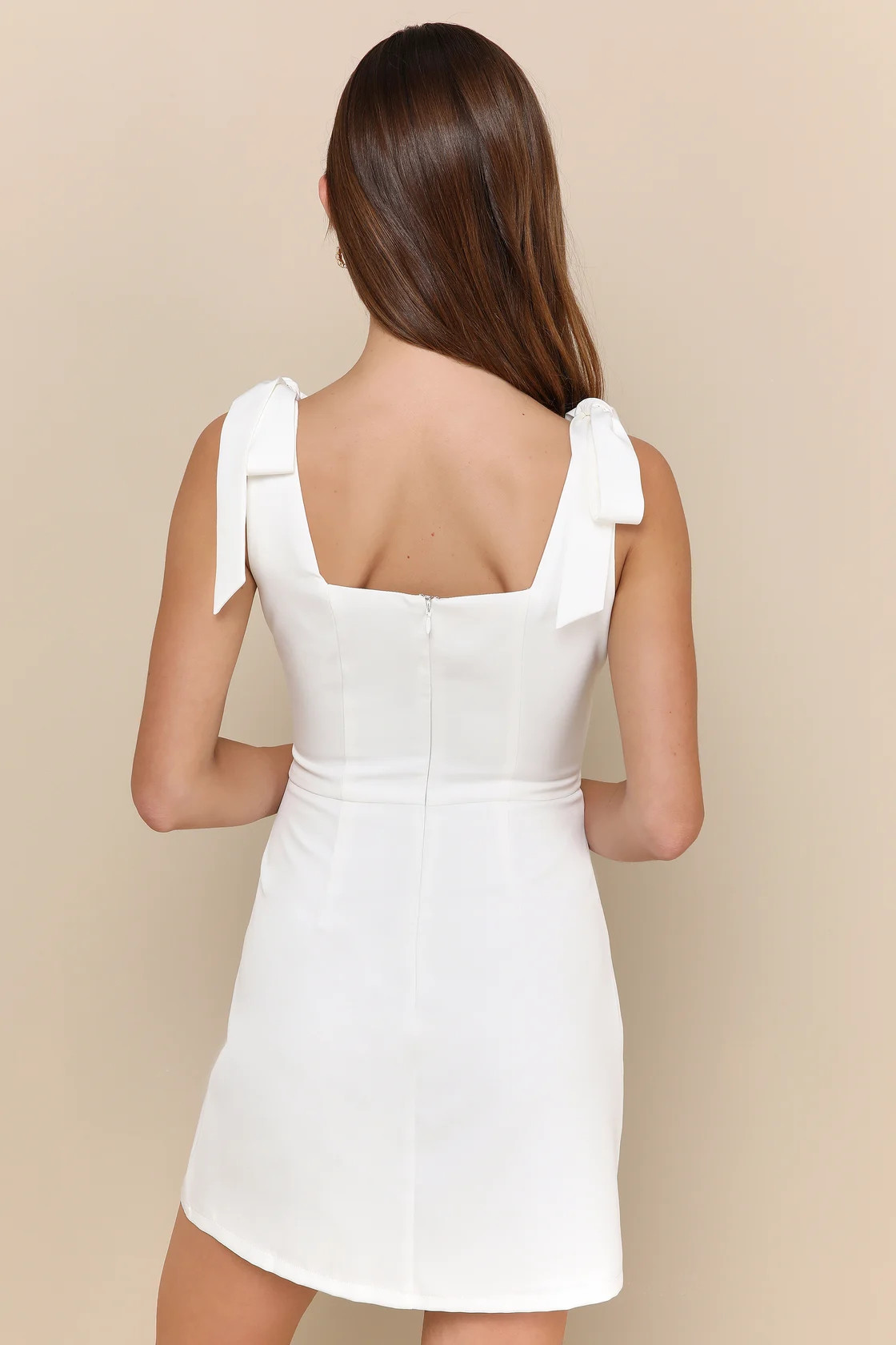 Your Sweetie White Tie-Strap Mini Dress | Lulus