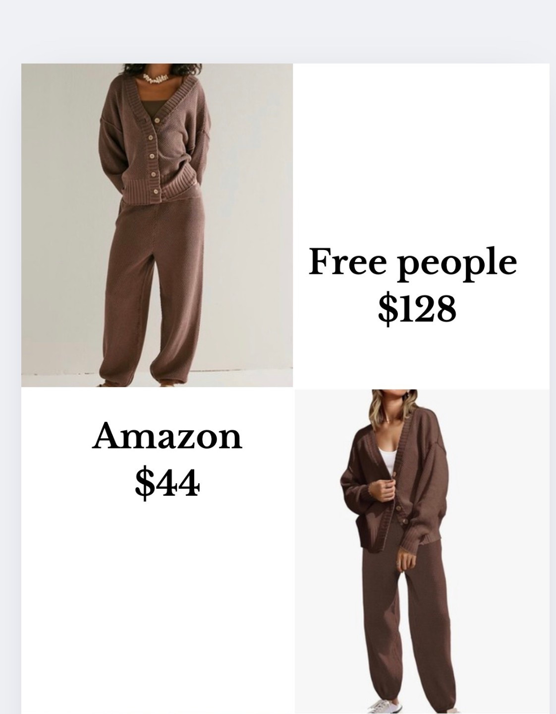 Knit set, free people set, amazon matching set, fall outfit inspo, looks for less, boujee on a budget 

#LTKStyleTip #LTKFallSale #LTKSaleAlert