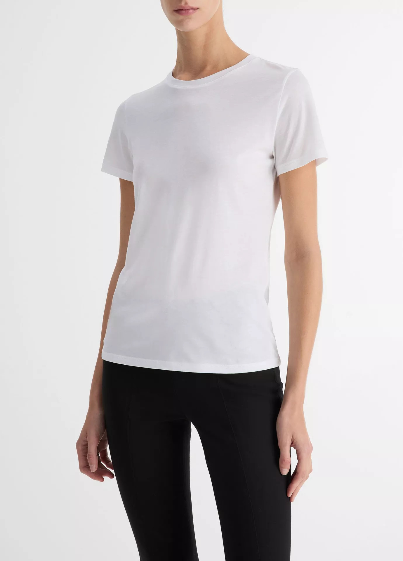 Essential Pima Cotton Crew Neck T-Shirt | Vince LLC