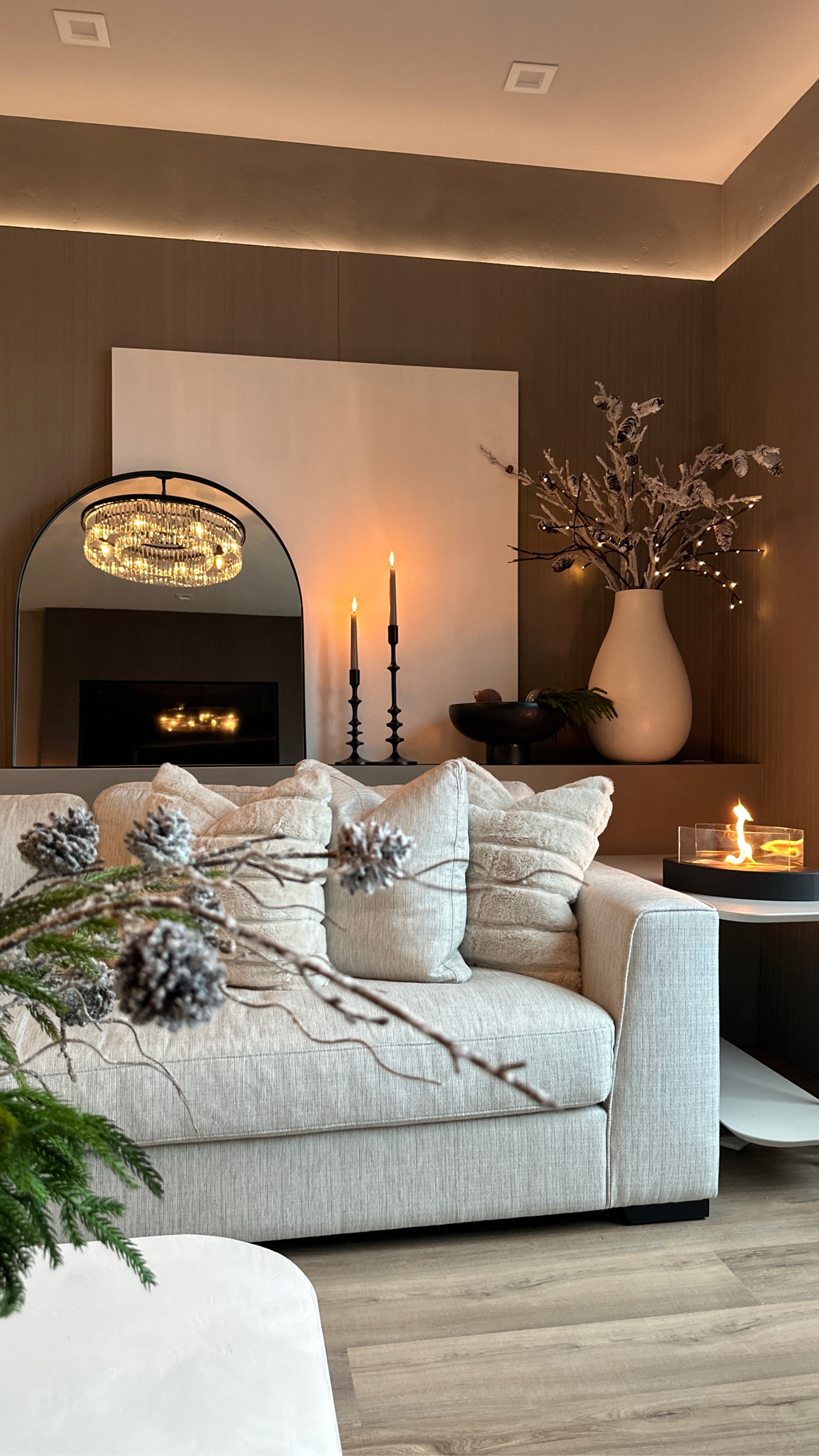 I love being able to make my home a cozy oasis during the winter season. Being able to mix bright neutral colors with warm stems and cozy lighting is my favorite. 

#LTKHome #LTKSeasonal #LTKHoliday
