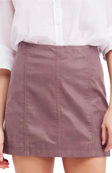 Faux Leather Miniskirt | Nordstrom